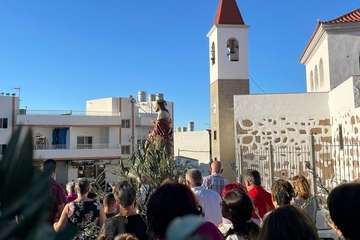 Procesión de La Burrita y concierto de música sacra en Lomo Magullo (Telde)/TA e Ildefonso Rodríguez.