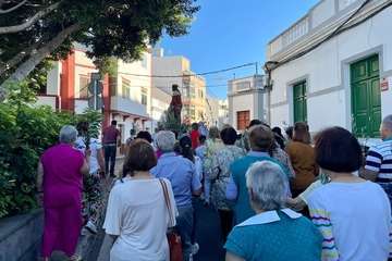 Procesión de La Burrita y concierto de música sacra en Lomo Magullo (Telde)/TA e Ildefonso Rodríguez.