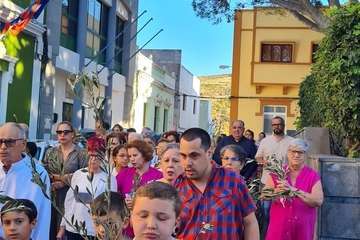 Procesión de La Burrita y concierto de música sacra en Lomo Magullo (Telde)/TA e Ildefonso Rodríguez.