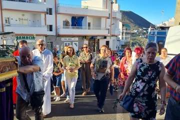 Procesión de La Burrita y concierto de música sacra en Lomo Magullo (Telde)/TA e Ildefonso Rodríguez.