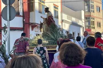 Procesión de La Burrita y concierto de música sacra en Lomo Magullo (Telde)/TA e Ildefonso Rodríguez.
