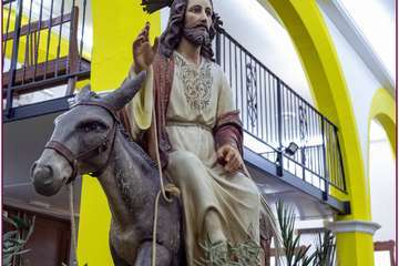 Procesión de La Burrita y concierto de música sacra en Lomo Magullo (Telde)/TA e Ildefonso Rodríguez.