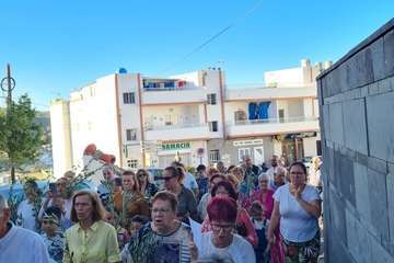 Procesión de La Burrita y concierto de música sacra en Lomo Magullo (Telde)/TA e Ildefonso Rodríguez.