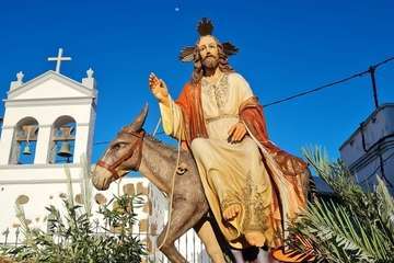 Procesión de La Burrita y concierto de música sacra en Lomo Magullo (Telde)/TA e Ildefonso Rodríguez.