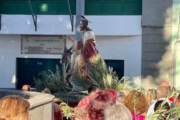 Procesión de La Burrita y concierto de música sacra en Lomo Magullo (Telde)/TA e Ildefonso Rodríguez.