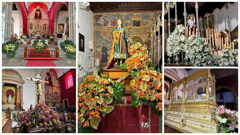 Tronos preparados para la Semana Santa/FJS Fotografía.