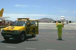 Imagen de archivo de un avión en Gando (Foto TA)