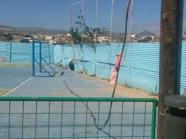 El cable afectado por el robo producido esta madrugada en Lomo Los Frailes (Foto TA)