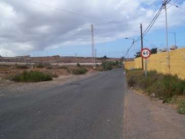 Camino de La Madera, donde ocurrió el atropello (Foto TA)