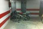 Estado en que quedó el ciclomotor (Foto TA)