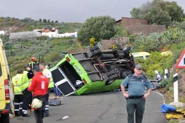 Estado en que quedó la guagua (Foto Acfi Press)