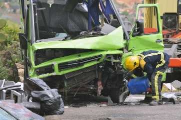 Estado en quedó el vehículo siniestrado (Foto Acfi Press)