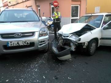 Estado en que quedaron los vehículos involucrados en el accidente (Foto TA)