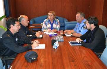 Un momento de la reunión este jueves (Foto TA)