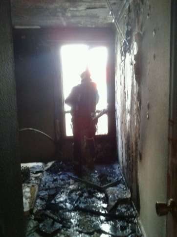 Imagen de archivo de un incendio en una vivienda de Jinámar (Foto TA)