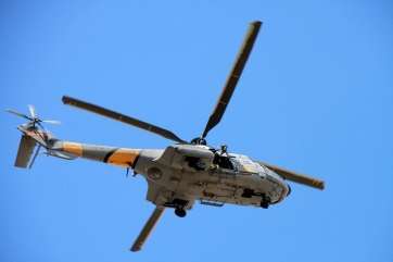 Helicóptero similar al siniestrado en aguas canarias (Foto TA)