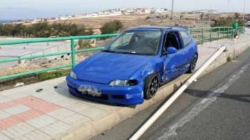 El vehículo siniestrado (Foto TA)