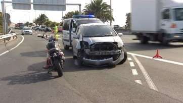 Accidente en la GC-1 (Fotograma RTVC)