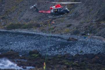 Imagen del rescate (Foto TA)