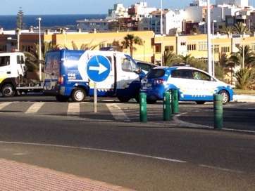 Imagen del accidente (Foto TA)