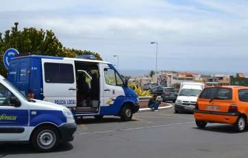 Imagen de archivo de un accidente en la rotonda de Los Pajaritos, en Telde (Foto TA)