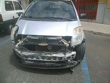 Uno de los coches siniestrados en el suceso de este martes (Foto TA)