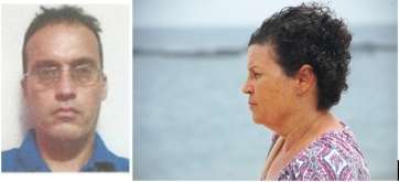 José Gregorio García, a la derecha, y su madre Josefa Álamo (Foto TA)