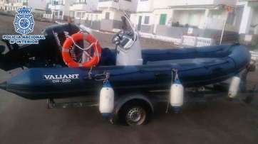 Zodiac intervenida por la Policía tras el hurto (Foto TA)