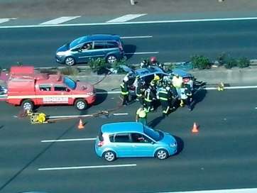 Imagen de archivo de un accidente registrado en la misma zona (Foto TA)
