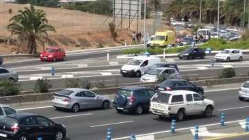 Imagen de uno de los accidentes que se ha producido este viernes (Foto TA)