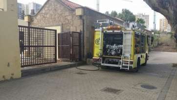 Imagen de archivo de los bomberos en la Casa de la Condesa de Jinámar (Foto TA)