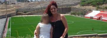 Jenny López, en Melenara en junio de 2011 (Foto TA)