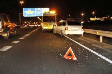 Imagen de archivo de un accidente en la GC-1 (Foto TA)