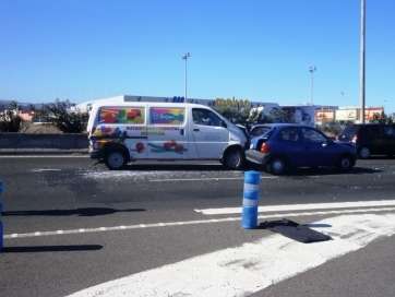 Imagen de archivo de un accidente en la GC-1 (Foto TA)