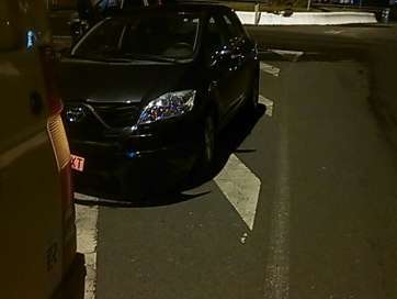 Uno de los vehículos accidentados (Foto TA)