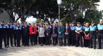 Imagen del acto institucional del 125 aniversario de la Policía Local de Telde (Foto TA)