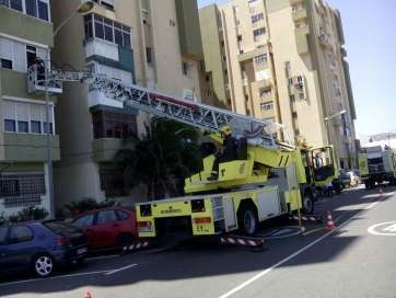Imagen de archivo de un incendio en una vivienda del Valle de Jinámar (Foto TA)