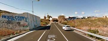 Tramo de la carretera antigua de Jinámar donde ocurrió el accidente (Foto Google Maps)