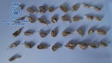 Droga incautada en esta operación en Telde (Foto TA)