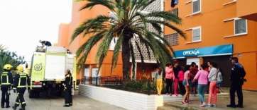 Intervención de los bomberos en Las Remudas (Foto TA)