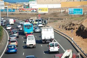 Imagen de archivo de un accidente en la GC-1 (Foto TA)