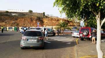 Imagen del lugar en el que se produjo el presunto asesinato en Jinámar (Foto TA)