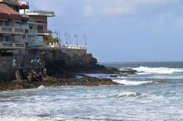 Playa de Salinetas, hace unos minutos (Foto TA)