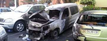 Estado en que quedaron los coches (Foto TA)