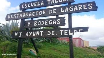 Imagen del cartel ubicado a la entradad de la finca municipal de El Viso (Foto José Alzola)