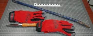 Material que empleaban los ladrones (Foto TA)