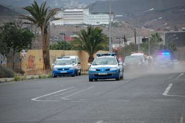 Imagen de archivo de una actuación de la Policía Local de Telde (Foto TA)