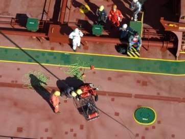 Imagen del rescate (Foto TA)