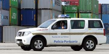 Vehículo de la Policía Portuaria de La Luz y Las Palmas (Foto TA)