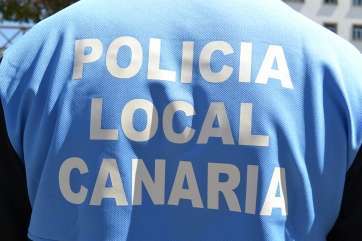 Imagen de archivo de un agente de la Policía Local de Telde (Foto TA)